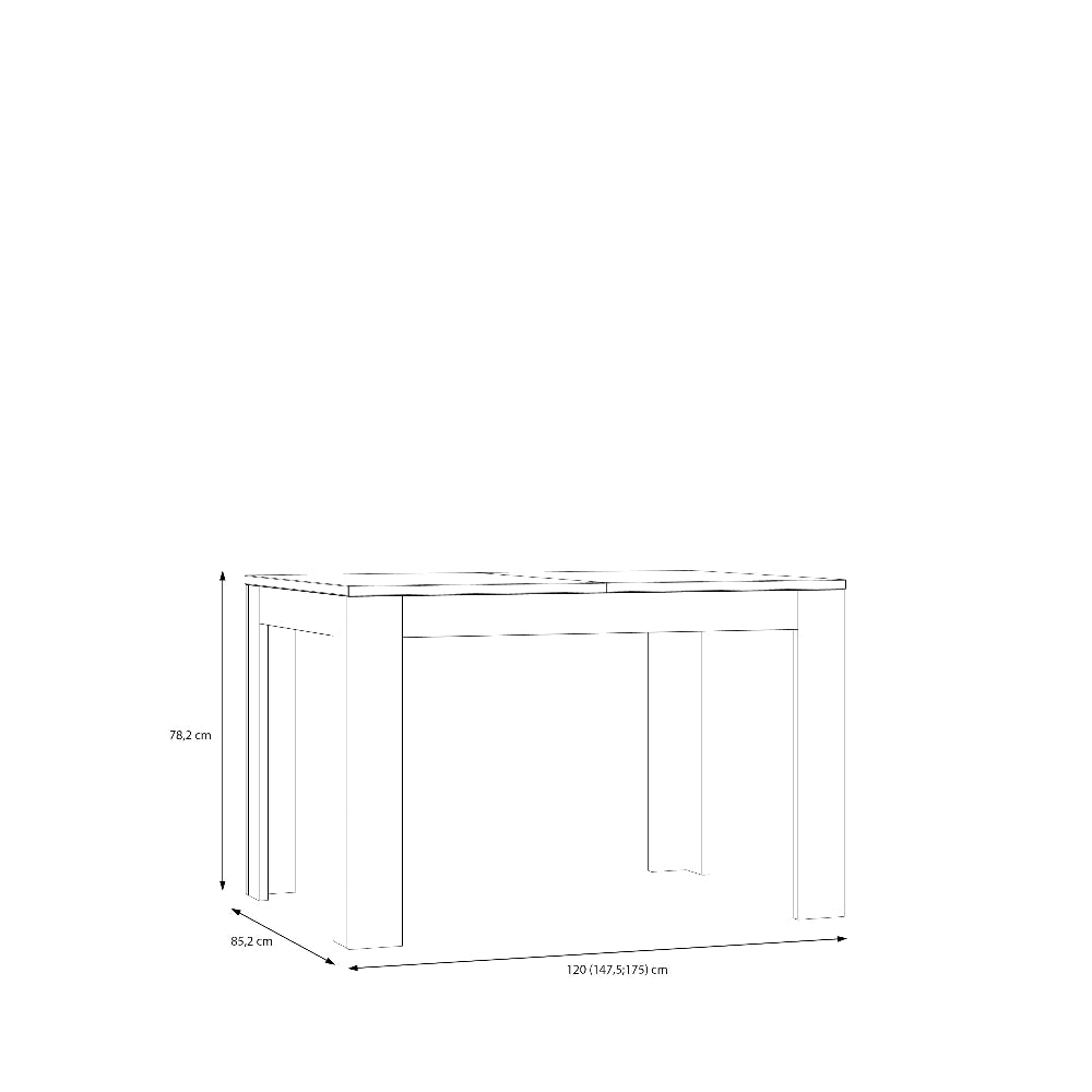 Medžio spalvos valgomojo stalas Mareda