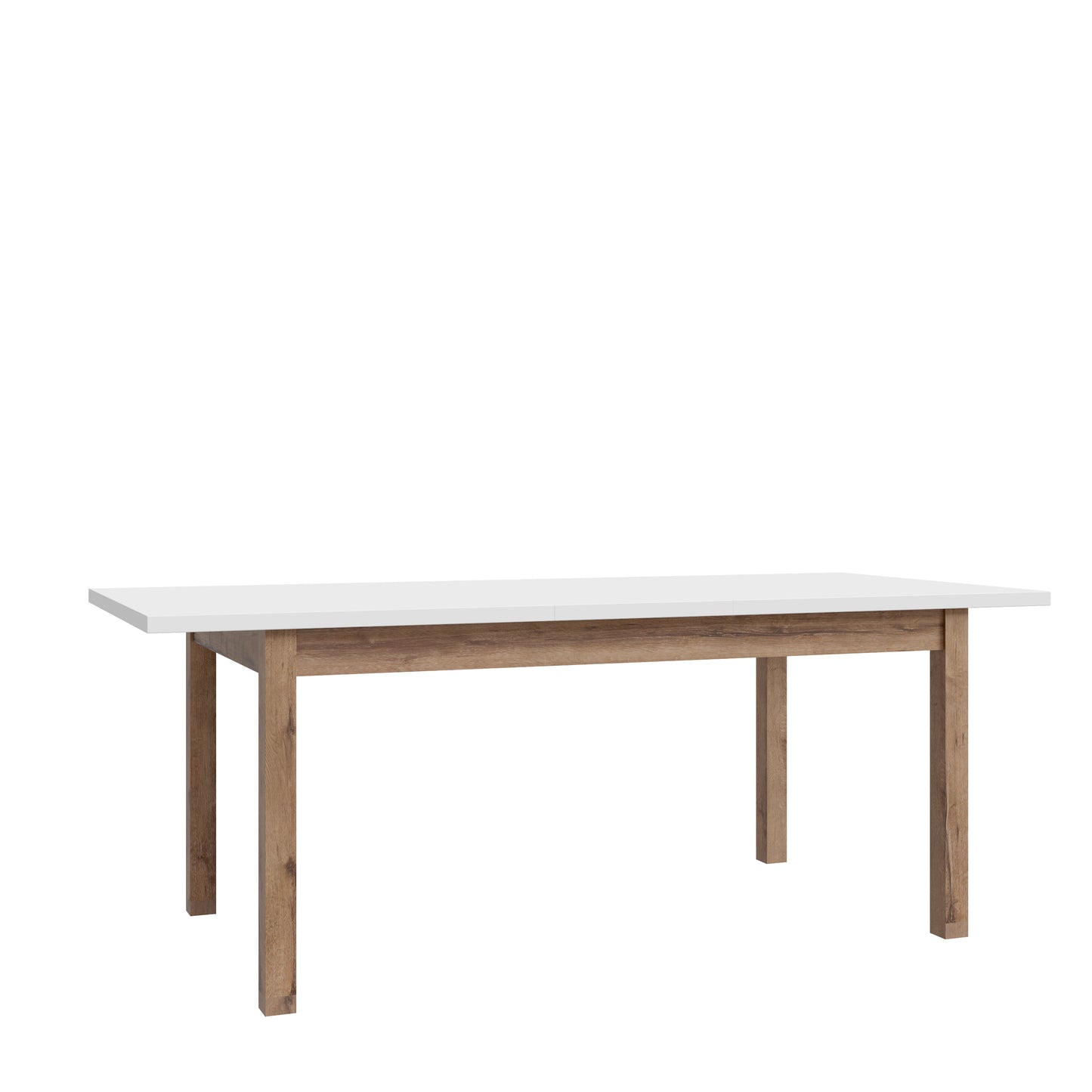 Penkrige išskleidžiamas šviesiai pilkas valgomojo stalas