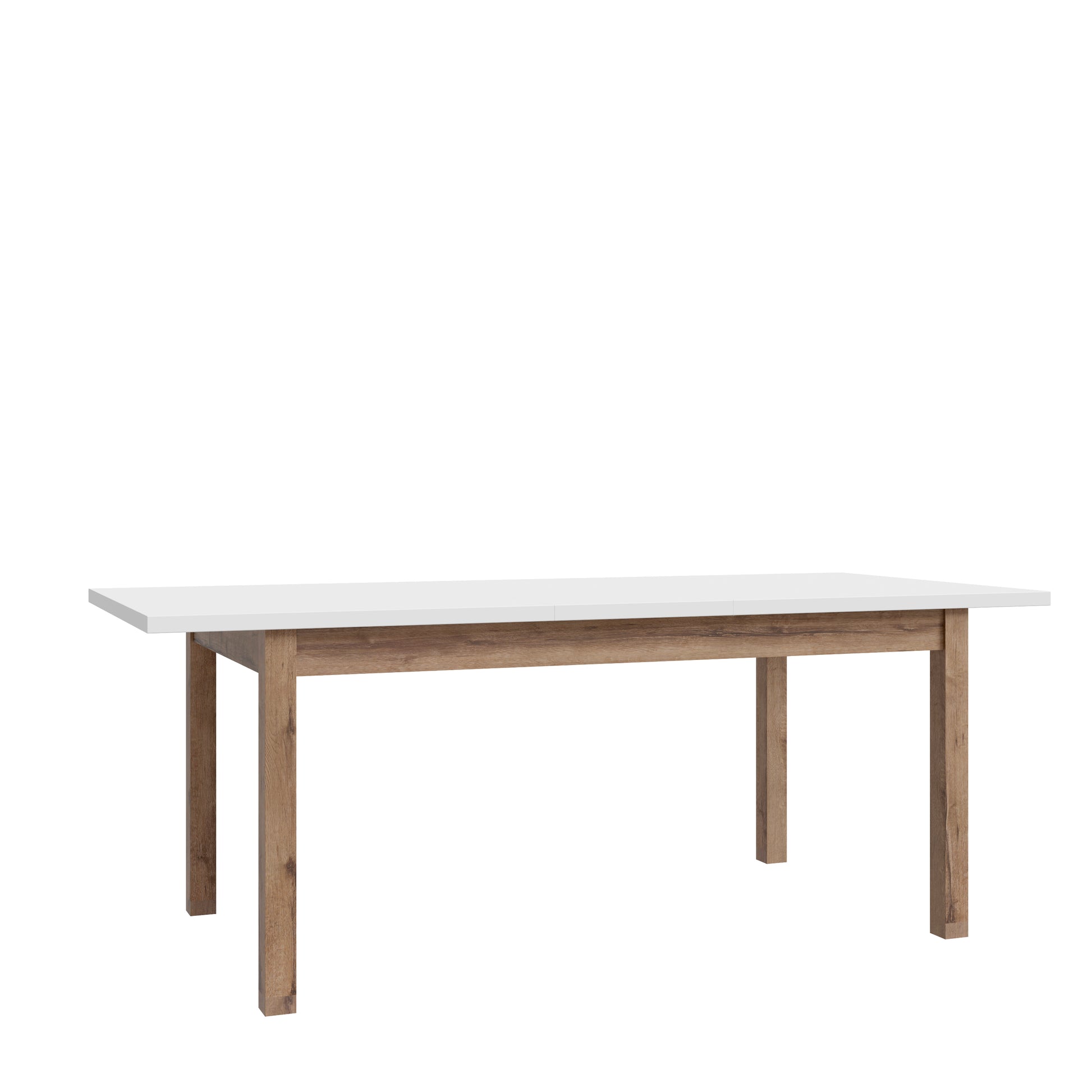 Penkrige išskleidžiamas šviesiai pilkas valgomojo stalas