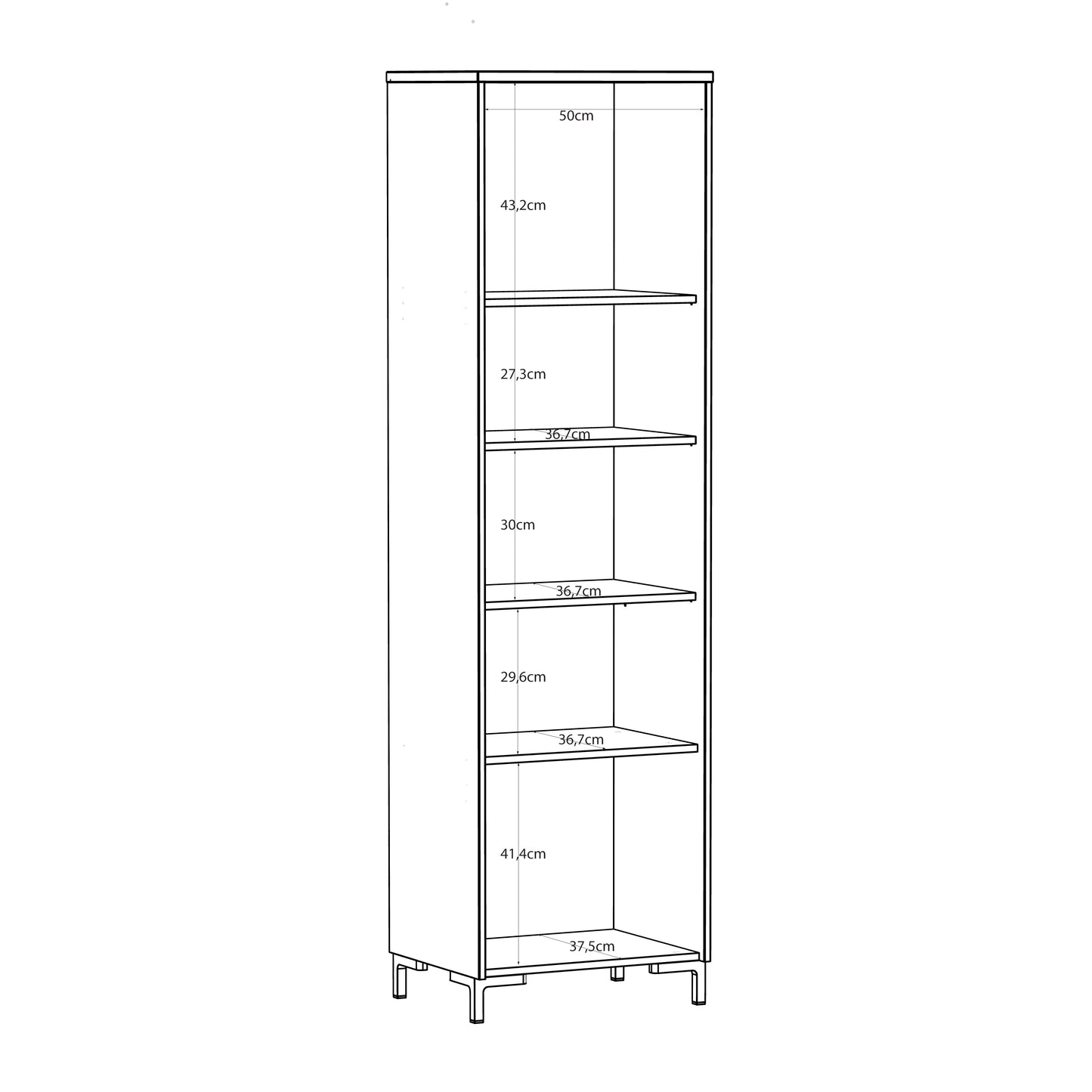 Bixbite kolekcijos vitrina su stiklinėmis durelėmis ir lentynomis, smėlio ir Mauvela ąžuolo spalvos