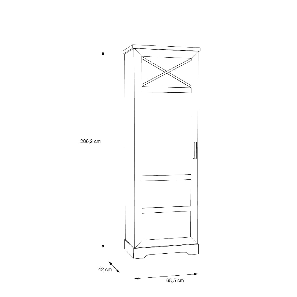 Vitrina Rockhampton balta klasikinė