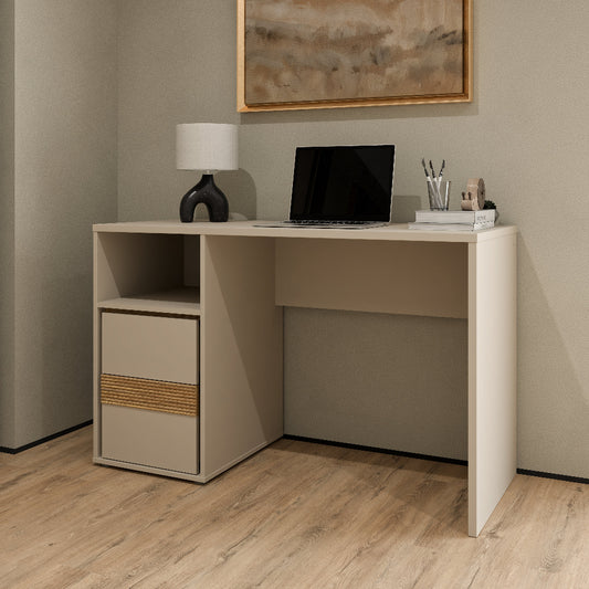 Rašomasis stalas Wexlin smėlio spalvos su Mauvella ąžuolo detalėmi