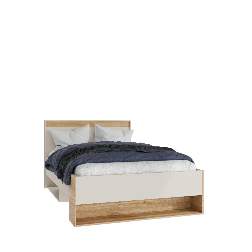 Lova Wexlin smėlio spalvos su Mauvella ąžuolo detalėmis