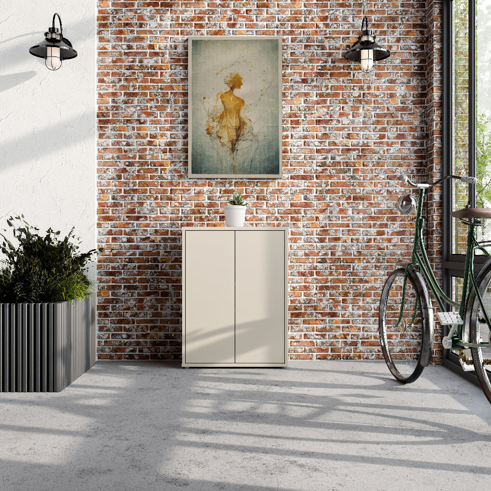 Batų spintelė smėlio spalvos