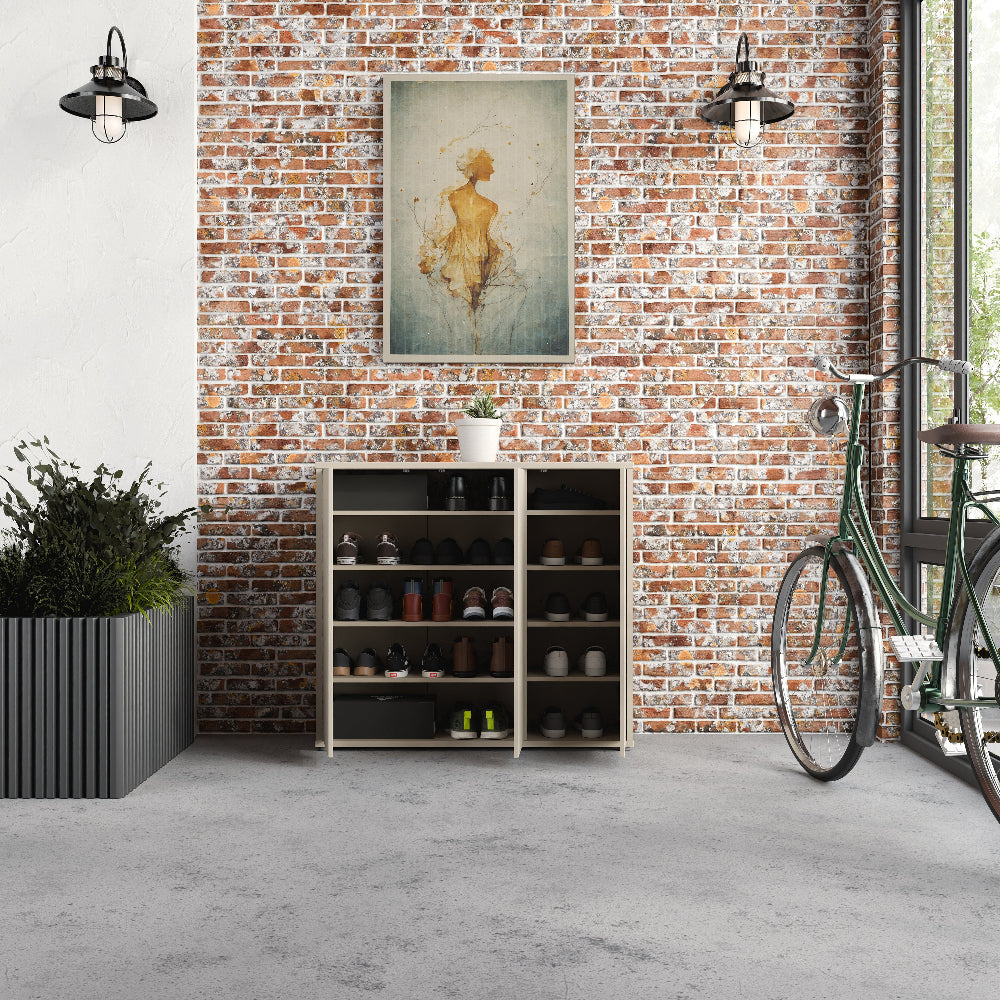 Batų spintelė smėlio spalvos