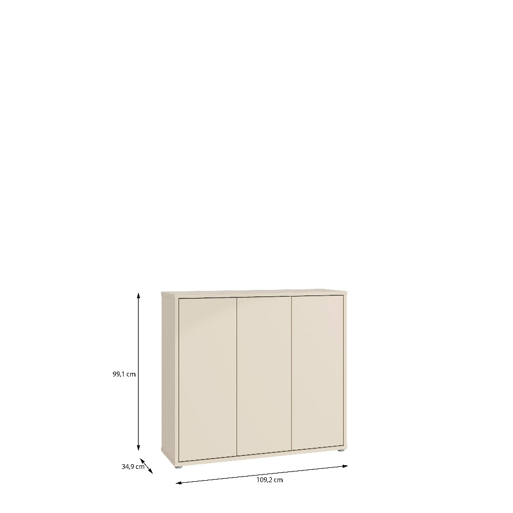 Batų spintelė smėlio spalvos