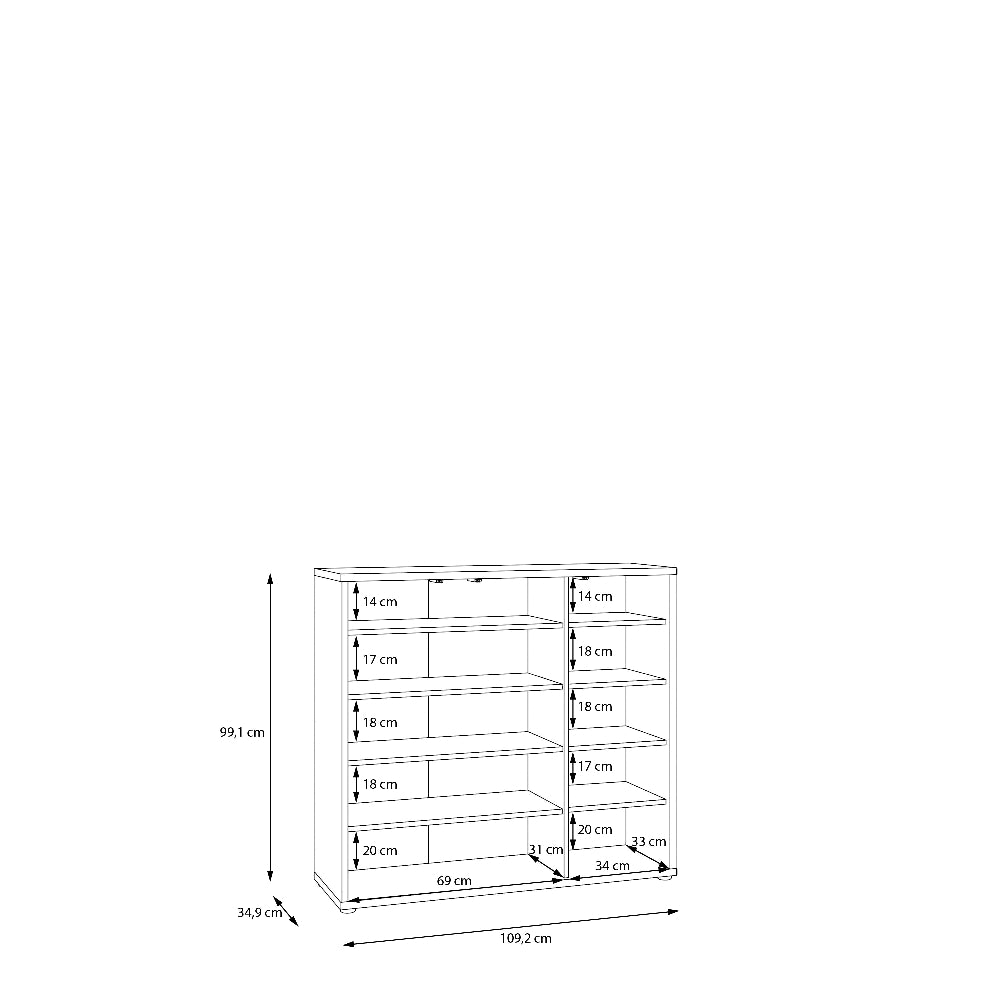 Batų spintelė smėlio spalvos