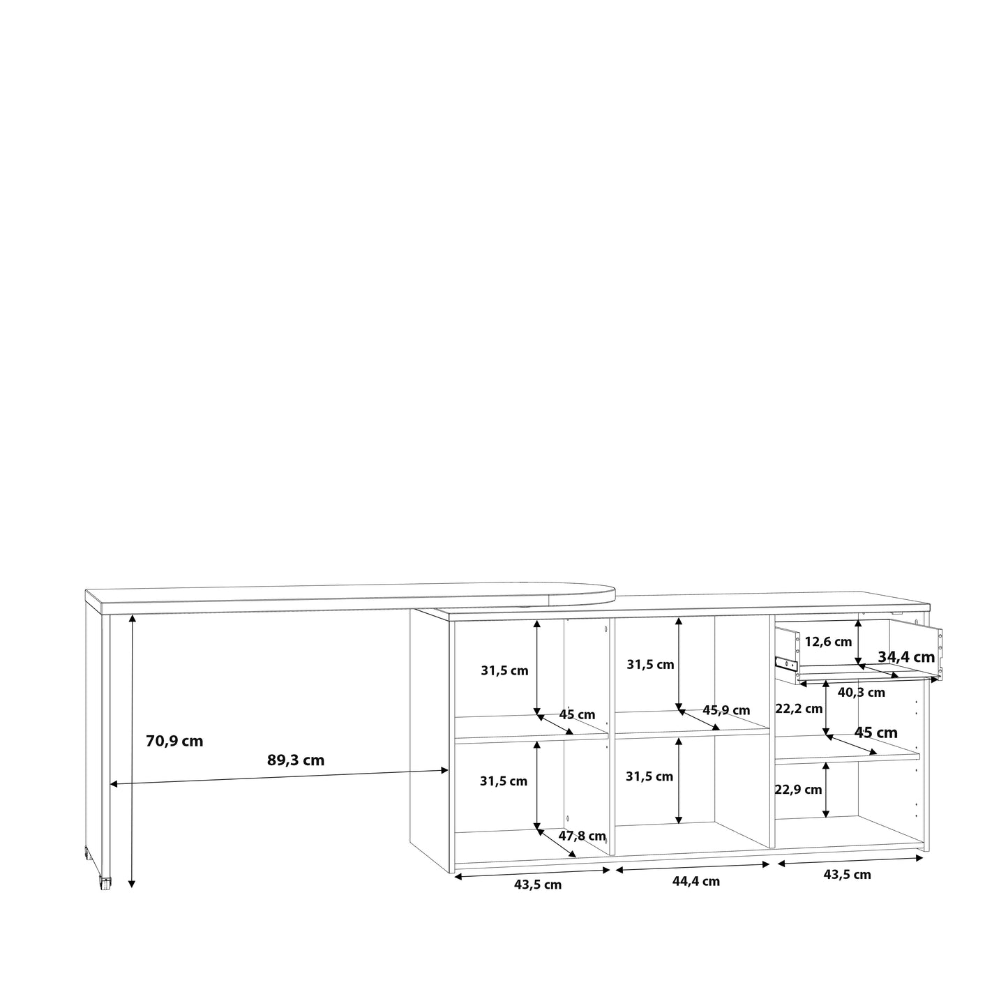 Rašomasis stalas Aliklia
