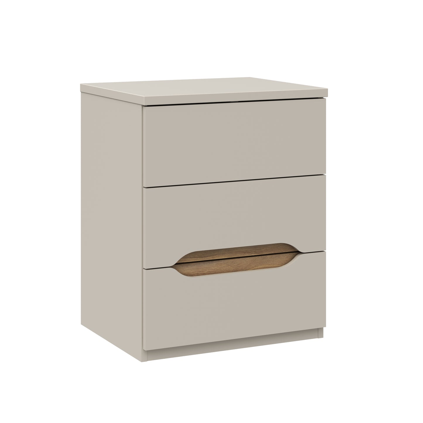 Naktinė spintelė Edwal, 3 stalčiai