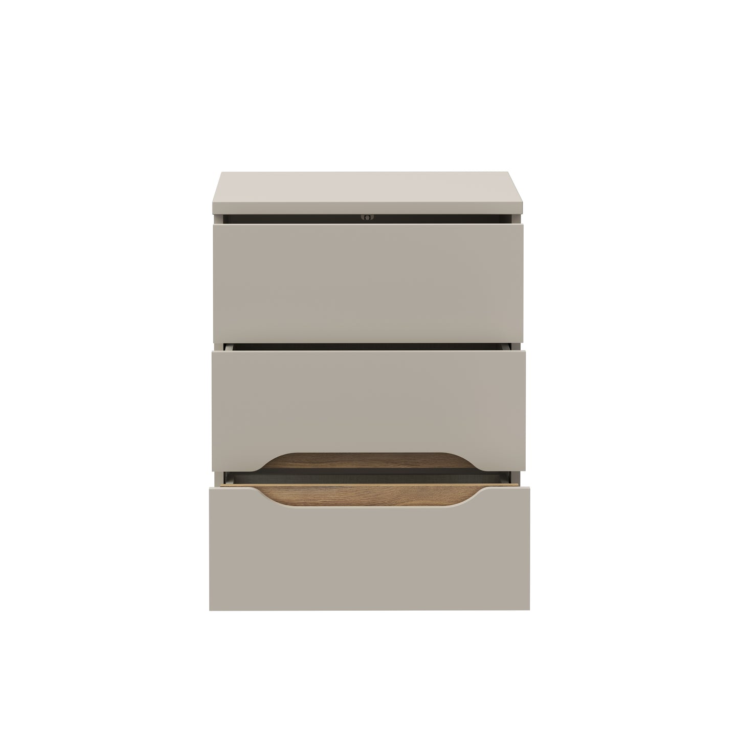 Naktinė spintelė Edwal, 3 stalčiai