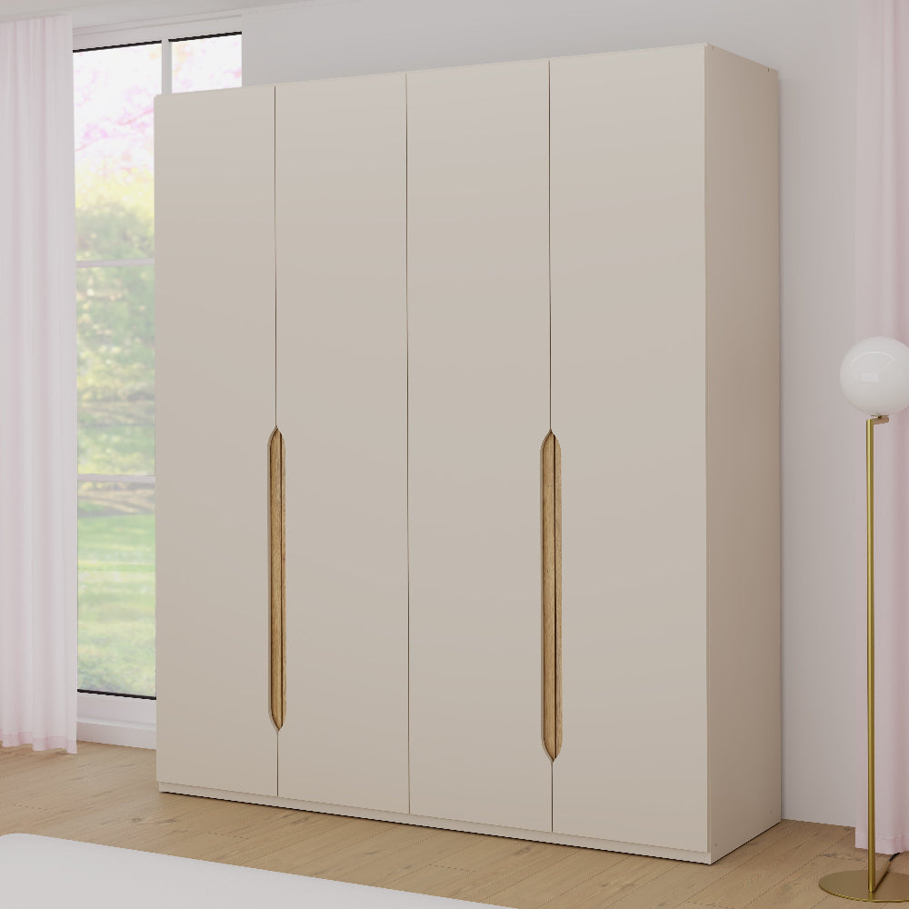 Edwal 4 durų spinta – smėlio spalvos