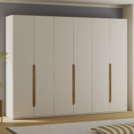 Edwal 6 durų spinta – smėlio spalvos