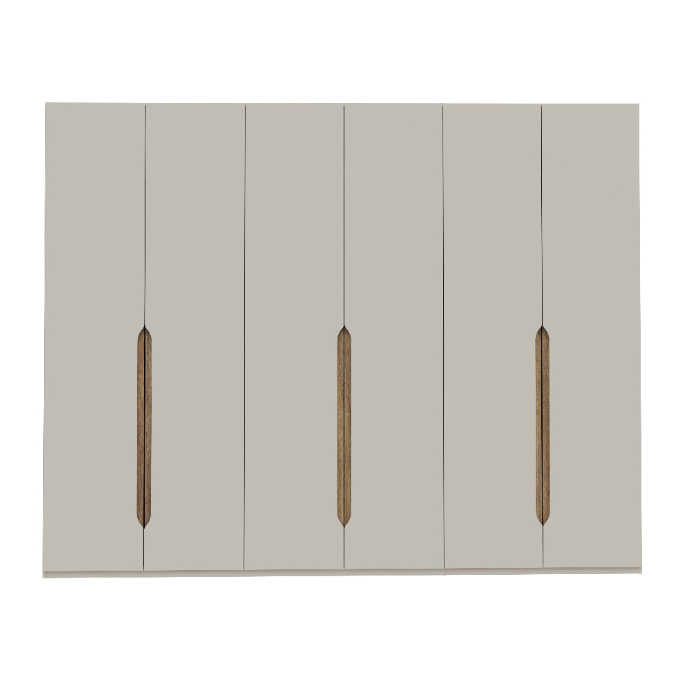 Edwal 6 durų spinta – smėlio spalvos