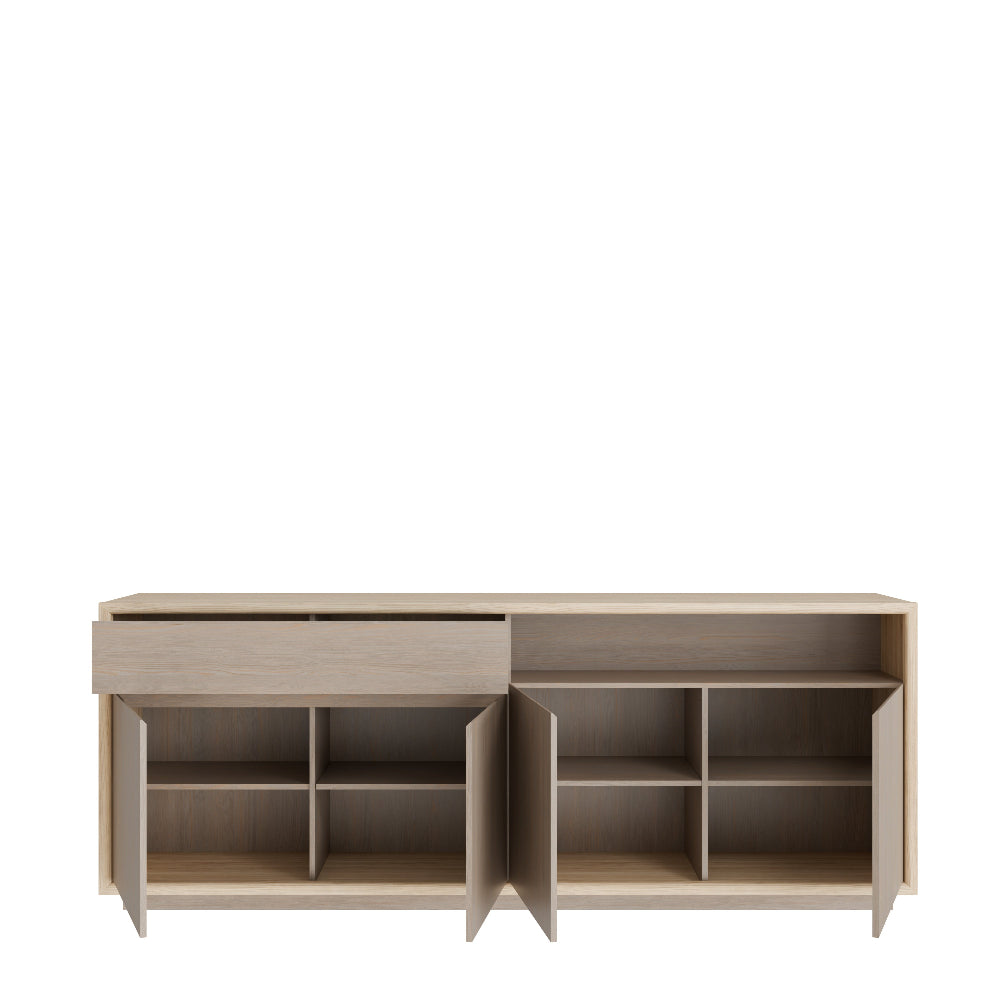 Ficar komoda Riva Oak ir Imbiah Pine spalvos moderniai svetainei ar valgomajam