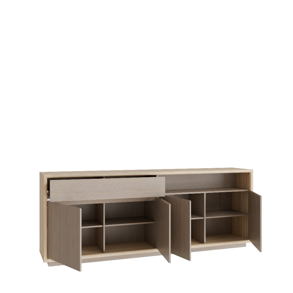 Ficar komoda Riva Oak ir Imbiah Pine spalvos moderniai svetainei ar valgomajam
