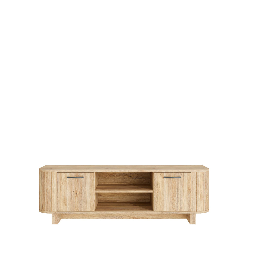 FORMSWIFT TV spintelė su lamelėmis ir lentynomis