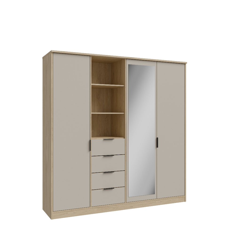 Fortasta spinta turi lentynas, stalčius ir pakabas rūbams