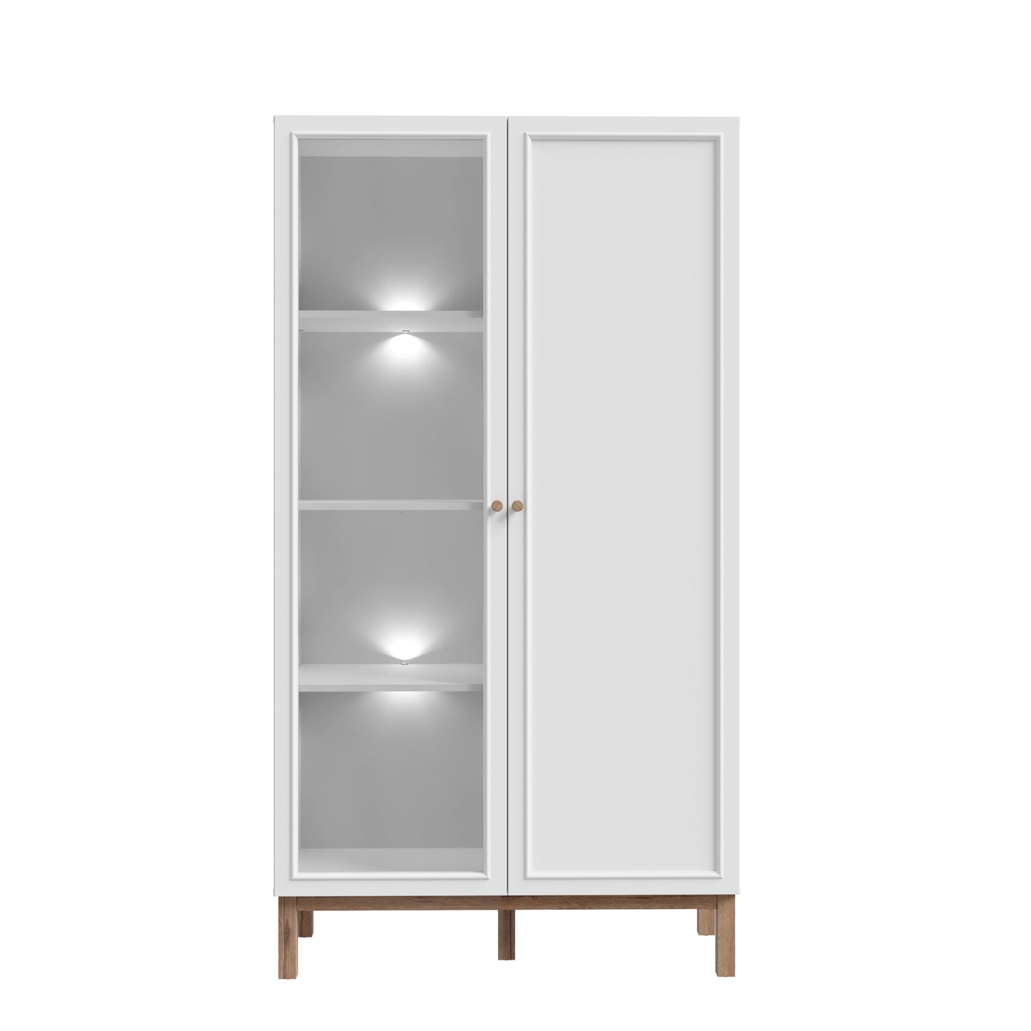 Penkrige indauja su šviesiomis ir stiklinėmis durelėmis