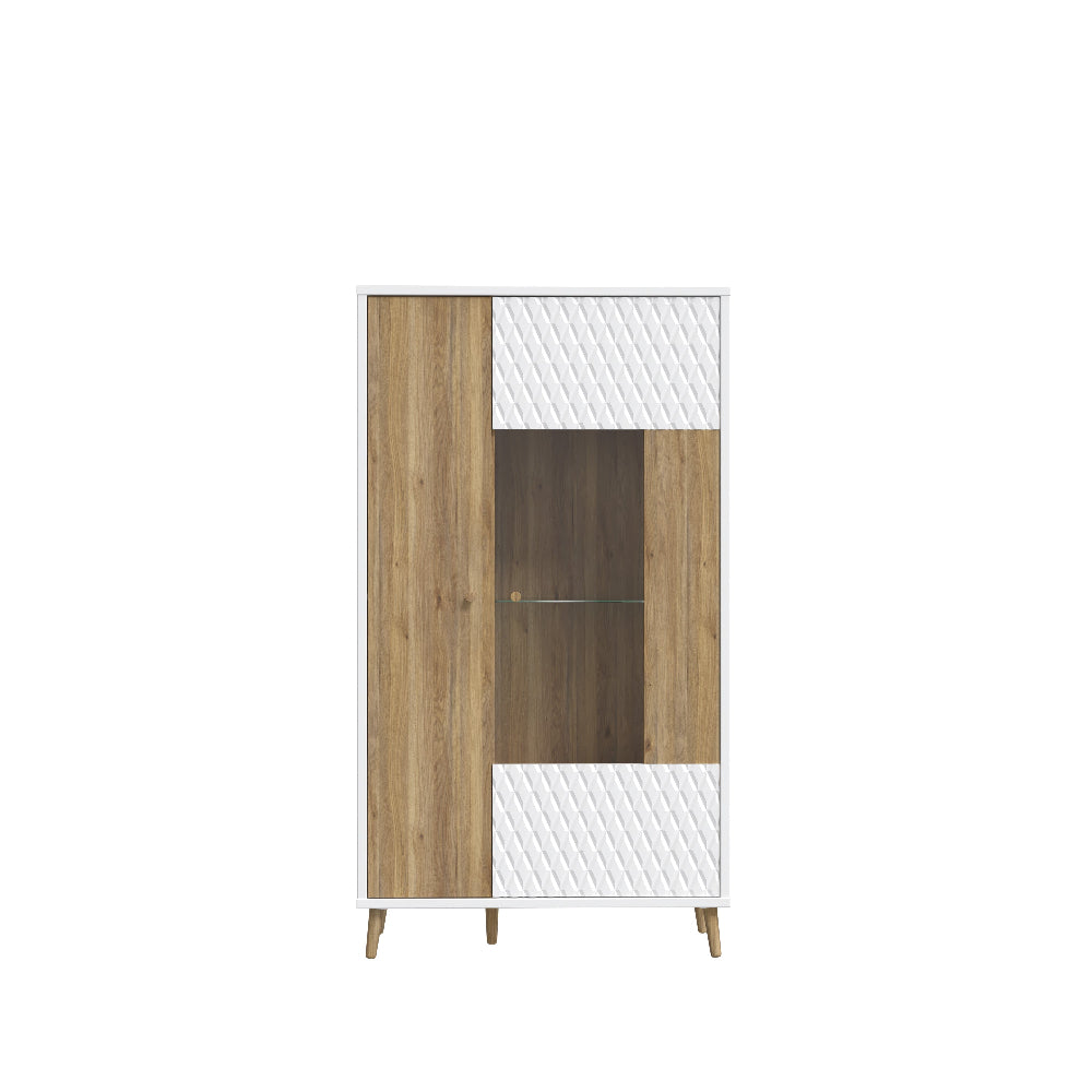 Indauja Aksana baltos ir ąžuolo spalvos