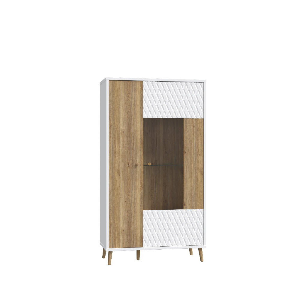 Indauja Aksana baltos ir ąžuolo spalvos