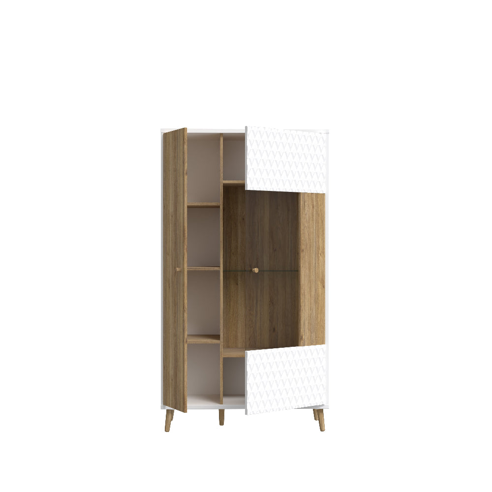 Indauja Aksana baltos ir ąžuolo spalvos