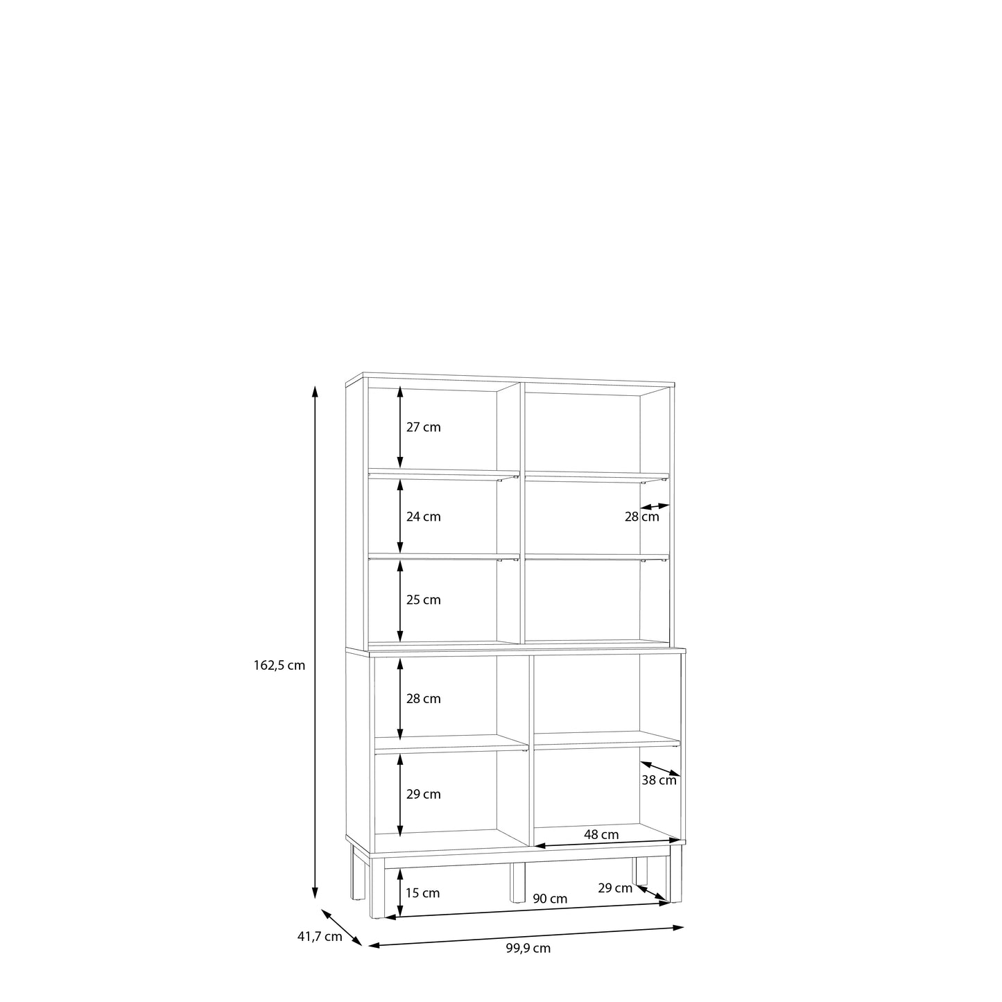 Penkrige indauja su šviesiomis ir stiklinėmis durelėmis