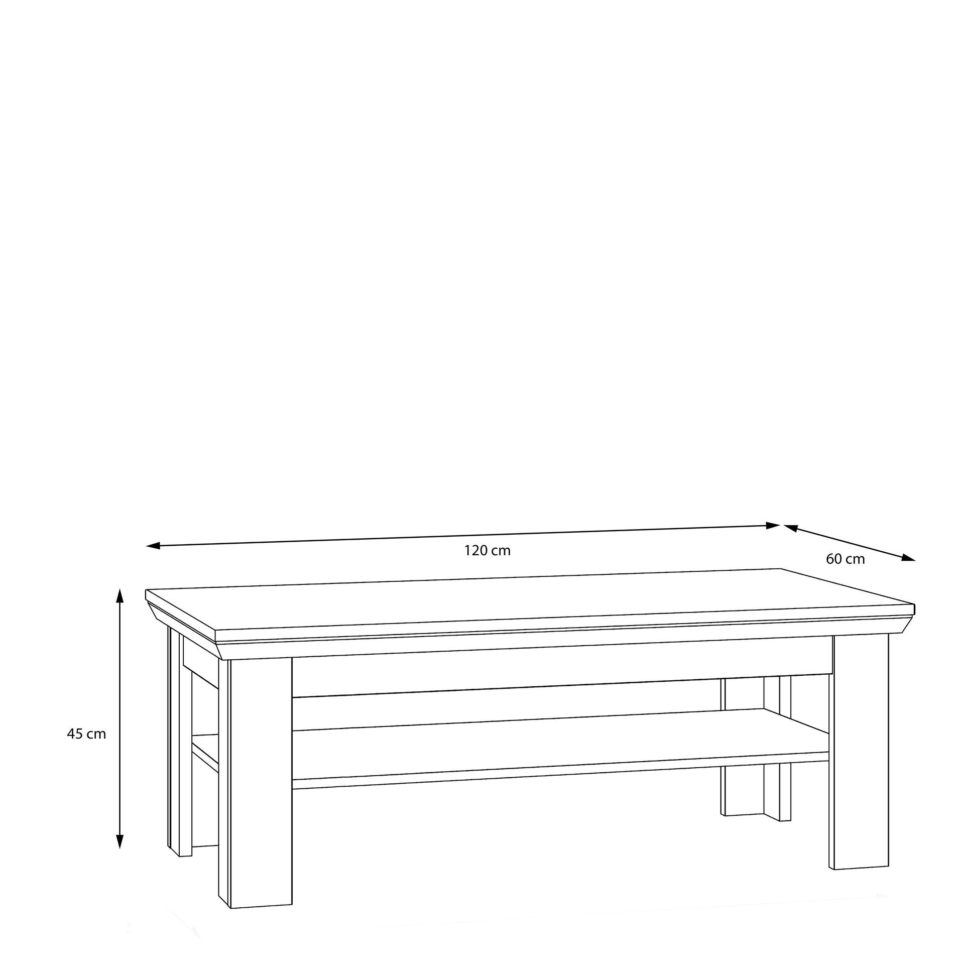 Kalikst klasikinis kavos staliukas, ąžuolo spalvos