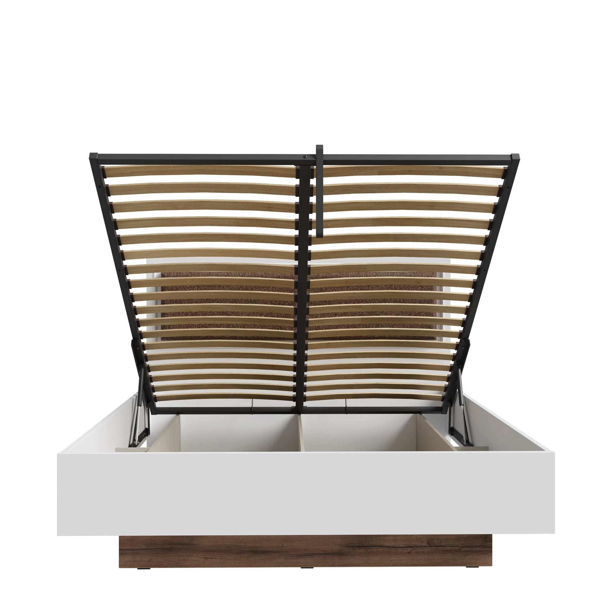 Klasikinė Penrige lova, šviesiai pilka su dekoruotu galvugaliu, grotelėmis