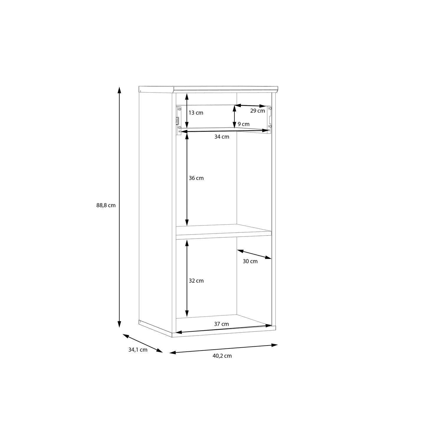 Vonios spintelė Mindi