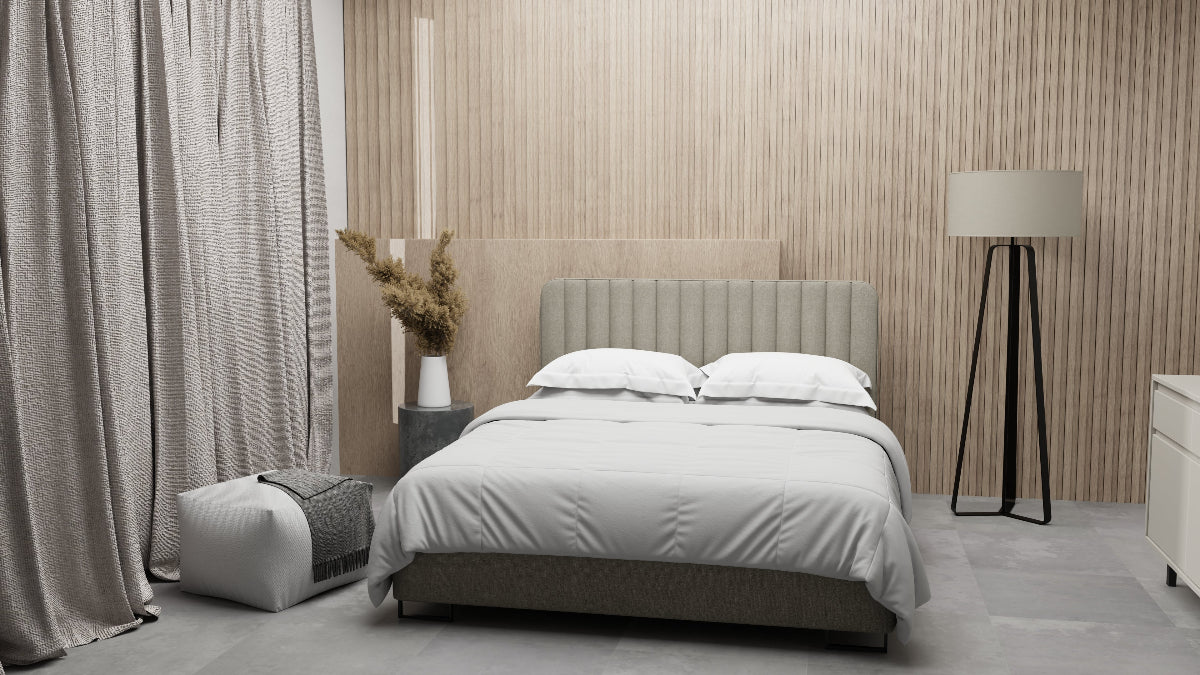 Sano lova su aukštu galvūgaliu ir patalynes dėže