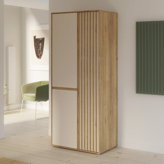 Eliston spinta smėlio ir medžio spalvos