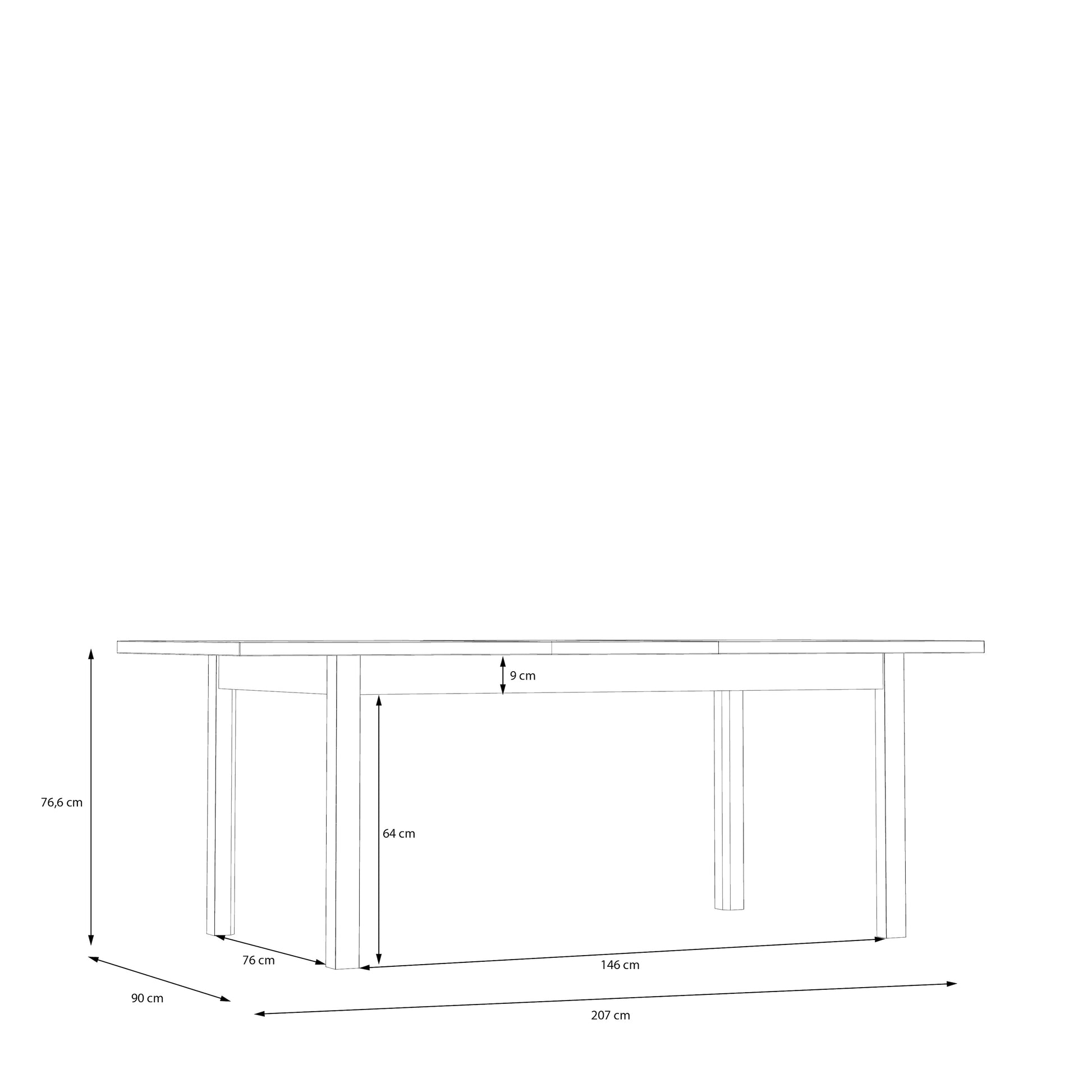 Išskleidžiamas stalas Lewisville