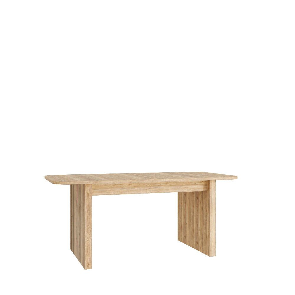 FORMSWIFT MDF valgomojo stalas su lamelių pagrindu ir dekoru