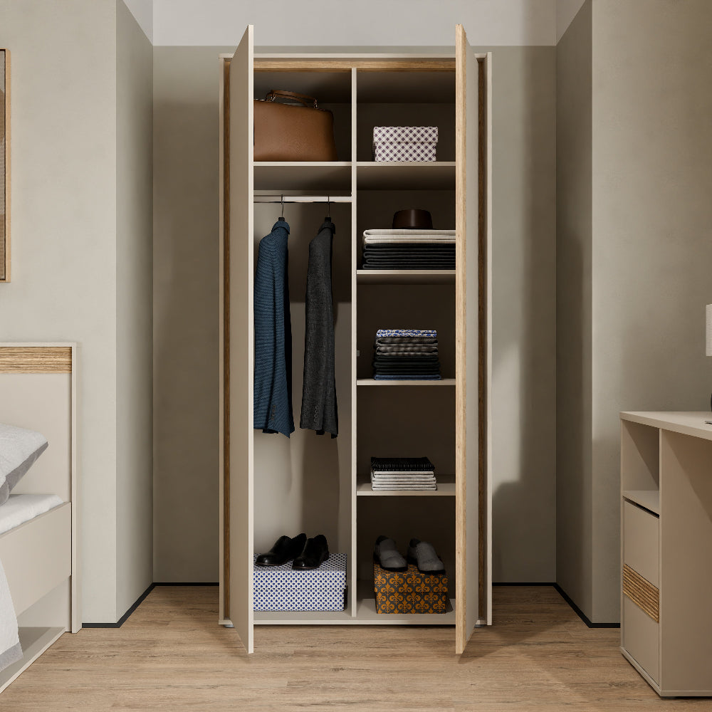 Wexlin spinta smėlio spalvos su Mauvella ąžuolo akcentais